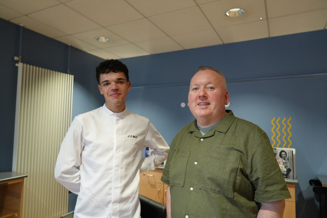 Louis McClelland with Thomas Turley